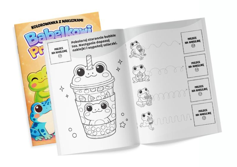 Bąbelkowi Przyjaciele Żabki z naklejkami Martel